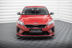 Maxton Parts - Frontlippe V.1 passend für Kia Ceed GT / GT-Line Mk3 / Proceed Mk1 schwarz Hochglanz