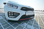 Maxton Parts - Frontlippe V.1 passend für Kia Ceed / PRO Ceed GT MK2 schwarz Hochglanz