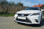 Maxton Parts - Frontlippe V.1 passend für Lexus CT Mk1 FL schwarz Hochglanz