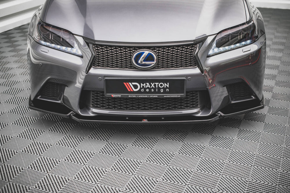 Maxton Parts - Frontlippe V.1 passend für Lexus GS F Sport Mk4 (L10) schwarz Hochglanz