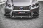 Maxton Parts - Frontlippe V.1 passend für Lexus GS F Sport Mk4 (L10) schwarz Hochglanz