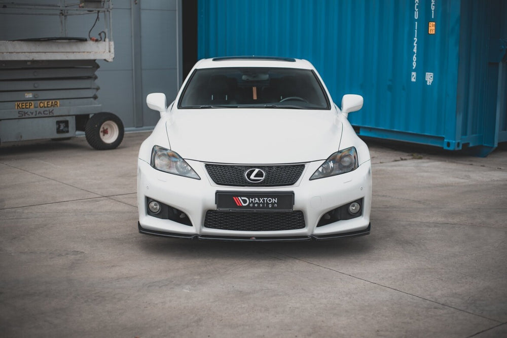 Maxton Parts - Frontlippe V.1 passend für Lexus IS F Mk2 schwarz Hochglanz