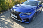 Maxton Parts - Frontlippe V.1 passend für Lexus RC F schwarz Hochglanz