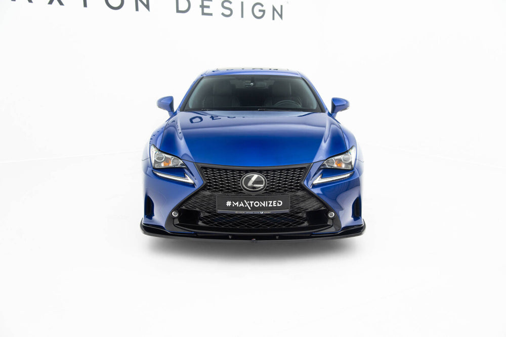 Maxton Parts - Frontlippe V.1 passend für Lexus RC Mk1 schwarz Hochglanz
