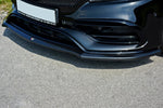 Maxton Parts - Frontlippe V.1 passend für Mercedes A W176 AMG FL schwarz Hochglanz