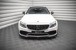 Maxton Parts - Frontlippe V.1 passend für Mercedes-AMG C63 Coupe AMG Aero Pack C205 FL schwarz Hochglanz