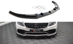 Maxton Parts - Frontlippe V.1 passend für Mercedes-AMG C63 Coupe AMG Aero Pack C205 FL schwarz Hochglanz