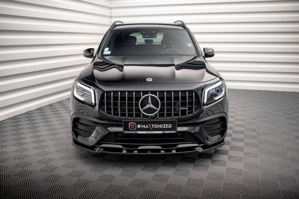 Maxton Parts - Frontlippe V.1 passend für Mercedes-AMG GLB 35 / AMG-Line X247 schwarz Hochglanz