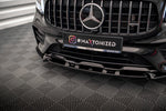 Maxton Parts - Frontlippe V.1 passend für Mercedes-AMG GLB 35 / AMG-Line X247 schwarz Hochglanz