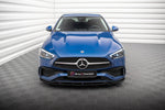 Maxton Parts - Frontlippe V.1 passend für Mercedes C AMG-Line / 43 AMG W206 schwarz Hochglanz