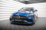 Maxton Parts - Frontlippe V.1 passend für Mercedes C AMG-Line / 43 AMG W206 schwarz Hochglanz