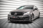 Maxton Parts - Frontlippe V.1 passend für Mercedes C Coupe / Limousine / Kombi AMG-Line C204 / W204 FL / S204 FL schwarz Hochglanz