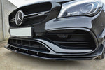 Maxton Parts - Frontlippe V.1 passend für Mercedes CLA A45 AMG C117 FL Carbon Look