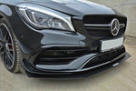 Maxton Parts - Frontlippe V.1 passend für Mercedes CLA A45 AMG C117 FL schwarz matt