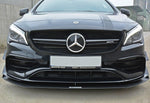Maxton Parts - Frontlippe V.1 passend für Mercedes CLA A45 AMG C117 FL schwarz matt