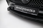 Maxton Parts - Frontlippe V.1 passend für Mercedes CLE AMG-Line C236 schwarz Hochglanz