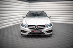 Maxton Parts - Frontlippe V.1 passend für Mercedes E AMG-Line Limousine W212 FL schwarz Hochglanz