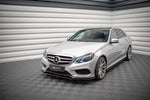 Maxton Parts - Frontlippe V.1 passend für Mercedes E AMG-Line Limousine W212 FL schwarz Hochglanz