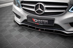Maxton Parts - Frontlippe V.1 passend für Mercedes E AMG-Line Limousine W212 FL schwarz Hochglanz