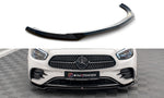 Maxton Parts - Frontlippe V.1 passend für Mercedes E AMG-Line W213 FL schwarz Hochglanz