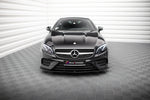 Maxton Parts - Frontlippe V.1 passend für Mercedes E-Klasse W213 Coupe (C238) / Cabriolet (A238) AMG-Line / 53 AMG schwarz Hochglanz
