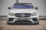 Maxton Parts - Frontlippe V.1 passend für Mercedes E63 AMG Kombi/Limousine S213/W213 schwarz Hochglanz