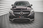 Maxton Parts - Frontlippe V.1 passend für Mercedes GLE Coupe / SUV 63 AMG C292 / W166 schwarz Hochglanz