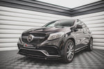 Maxton Parts - Frontlippe V.1 passend für Mercedes GLE Coupe / SUV 63 AMG C292 / W166 schwarz Hochglanz