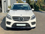 Maxton Parts - Frontlippe V.1 passend für Mercedes GLE W166 AMG-Line schwarz Hochglanz