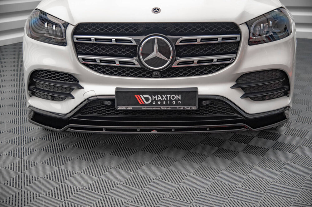 Maxton Parts - Frontlippe V.1 passend für Mercedes GLS AMG-Line X167 schwarz Hochglanz