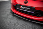 Maxton Parts - Frontlippe V.1 passend für Nissan 370Z FL schwarz Hochglanz