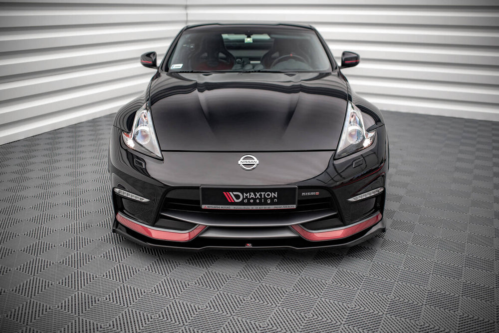 Maxton Parts - Frontlippe V.1 passend für Nissan 370Z Nismo FL schwarz Hochglanz