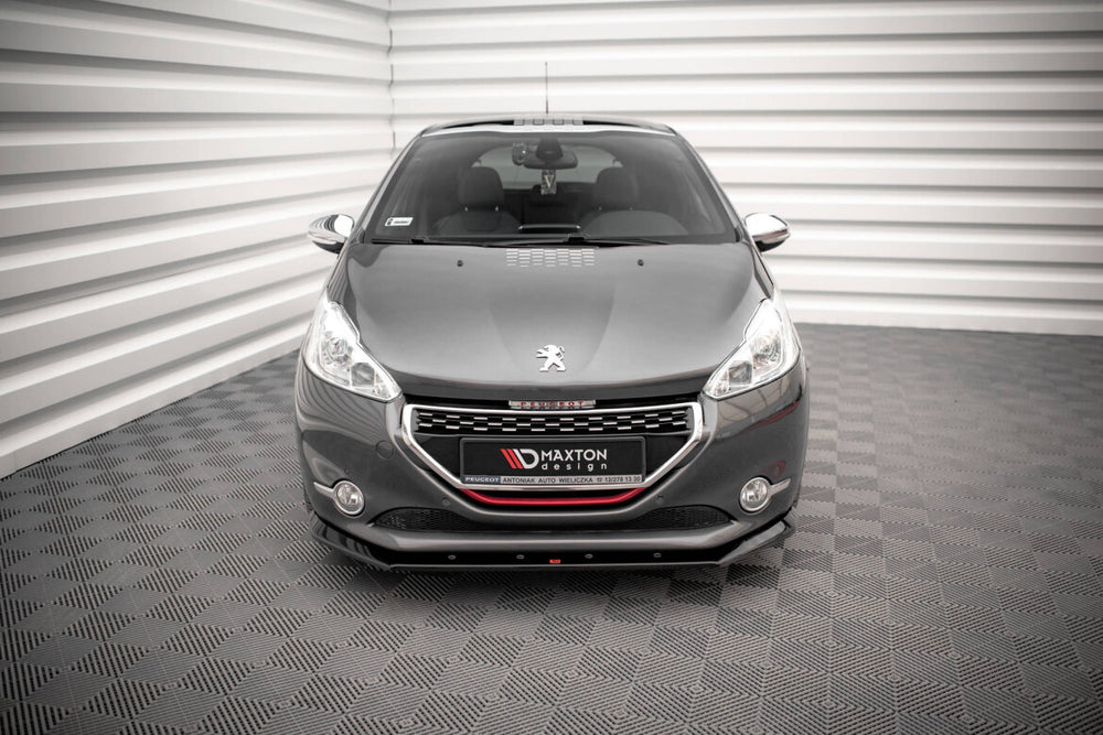 Maxton Parts - Frontlippe V.1 passend für Peugeot 208 GTi Mk1 schwarz Hochglanz
