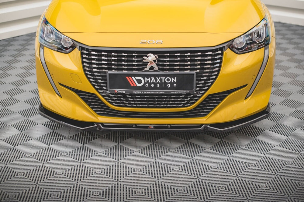 Maxton Parts - Frontlippe V.1 passend für Peugeot 208 Mk2 schwarz matt