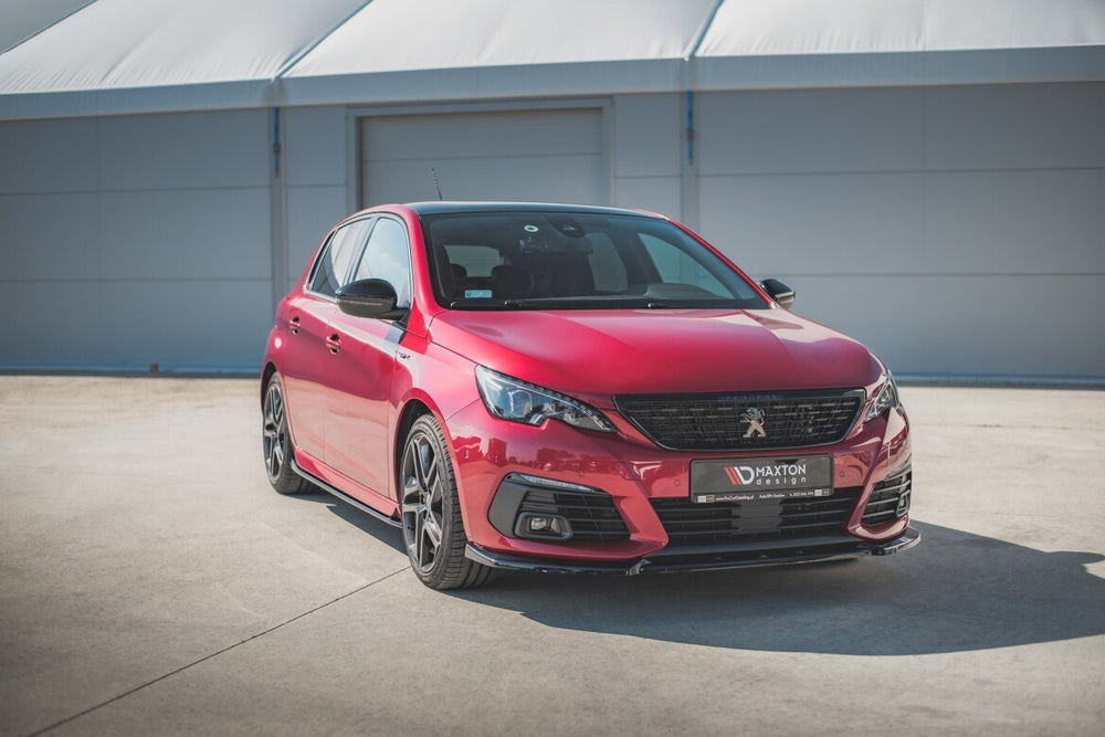 Maxton Parts - Frontlippe V.1 passend für Peugeot 308 GT Mk2 FL schwarz Hochglanz