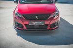 Maxton Parts - Frontlippe V.1 passend für Peugeot 308 GT Mk2 FL schwarz Hochglanz