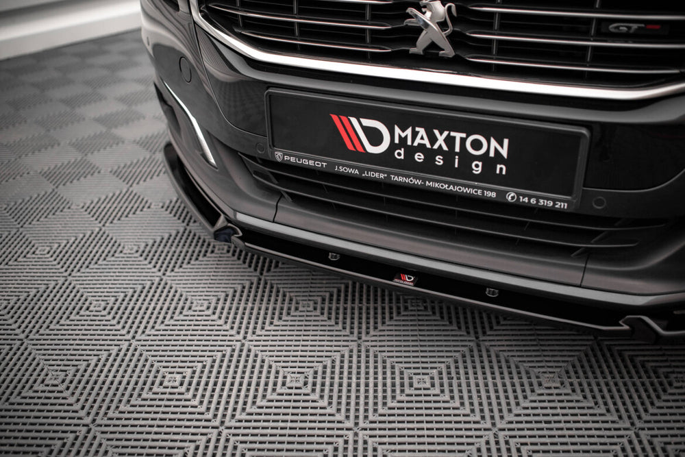 Maxton Parts - Frontlippe V.1 passend für Peugeot 508 GT Mk1 FL schwarz Hochglanz