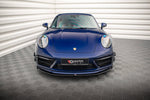 Maxton Parts - Frontlippe V.1 passend für Porsche 911 Carrera Aero / Carrera GTS 992 schwarz Hochglanz