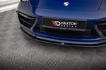 Maxton Parts - Frontlippe V.1 passend für Porsche 911 Carrera Aero / Carrera GTS 992 schwarz Hochglanz