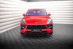Maxton Parts - Frontlippe V.1 passend für Porsche Macan GTS / Sport Design Mk1 FL schwarz Hochglanz