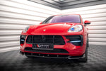 Maxton Parts - Frontlippe V.1 passend für Porsche Macan GTS / Sport Design Mk1 FL schwarz Hochglanz