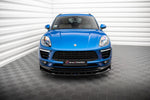 Maxton Parts - Frontlippe V.1 passend für Porsche Macan Mk1 schwarz Hochglanz