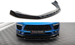 Maxton Parts - Frontlippe V.1 passend für Porsche Macan Mk1 schwarz Hochglanz