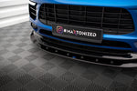Maxton Parts - Frontlippe V.1 passend für Porsche Macan Mk1 schwarz Hochglanz