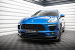 Maxton Parts - Frontlippe V.1 passend für Porsche Macan Mk1 schwarz Hochglanz