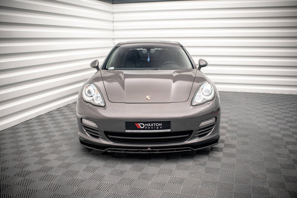 Maxton Parts - Frontlippe V.1 passend für Porsche Panamera / Panamera Diesel 970 schwarz Hochglanz