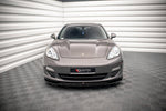 Maxton Parts - Frontlippe V.1 passend für Porsche Panamera / Panamera Diesel 970 schwarz Hochglanz