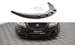 Maxton Parts - Frontlippe V.1 passend für Seat Exeo schwarz Hochglanz