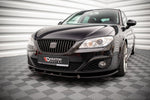 Maxton Parts - Frontlippe V.1 passend für Seat Exeo schwarz Hochglanz