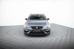 Maxton Parts - Frontlippe V.1 passend für Seat Leon CUPRA / FR Mk3 FL schwarz Hochglanz